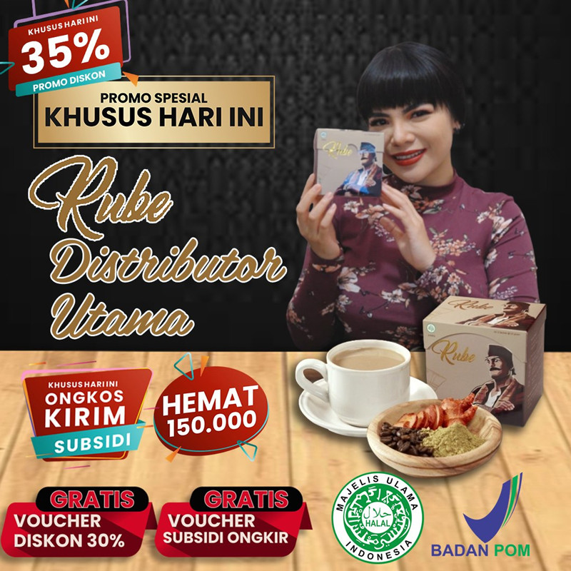 

NEW KOPI RUBE ORIGINAL 100% ASLI ® 1 BOX ISI 5 SACHET COFFEE RUBEE PENUH MULTIVITAMIN SUDAH BPOM