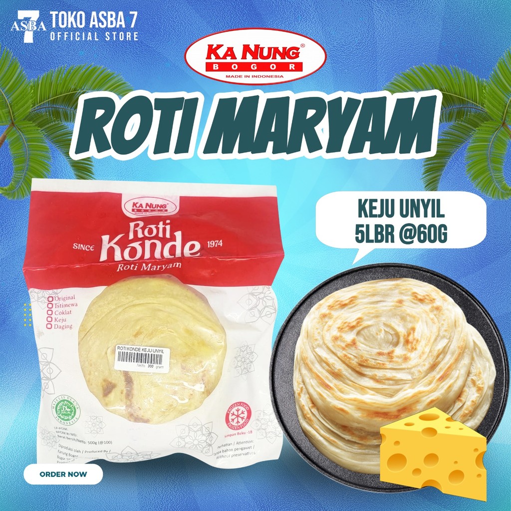 

KA NUNG ROTI UNYIL KEJU ISI 5PCS 300GR