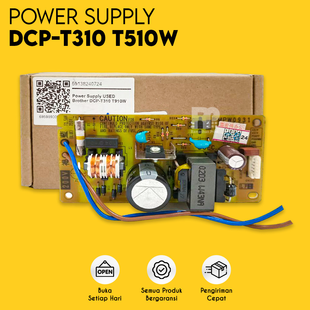 Adaptor PSU Printer DCP-T310 DCP-T510W DCP-T710W DCP-T810W DCP-T910W Bekas Power Supply T310 T510W T