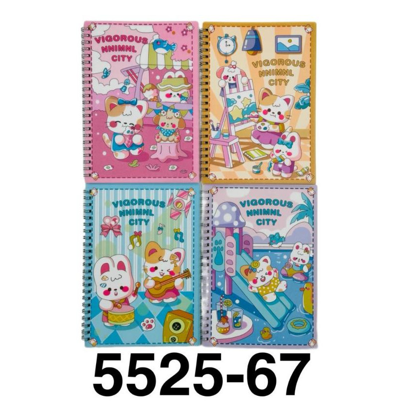 

( StaLand ) Notebook Note Book Buku Agenda Diary Notes Spiral A5 Disney Fancy 7