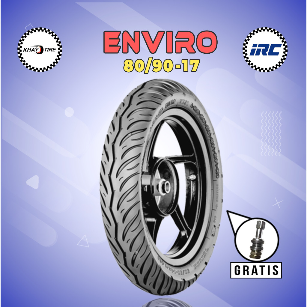 Ban Motor Bebek IRC ENVIRO 80/90 Ring 17 Tubeless