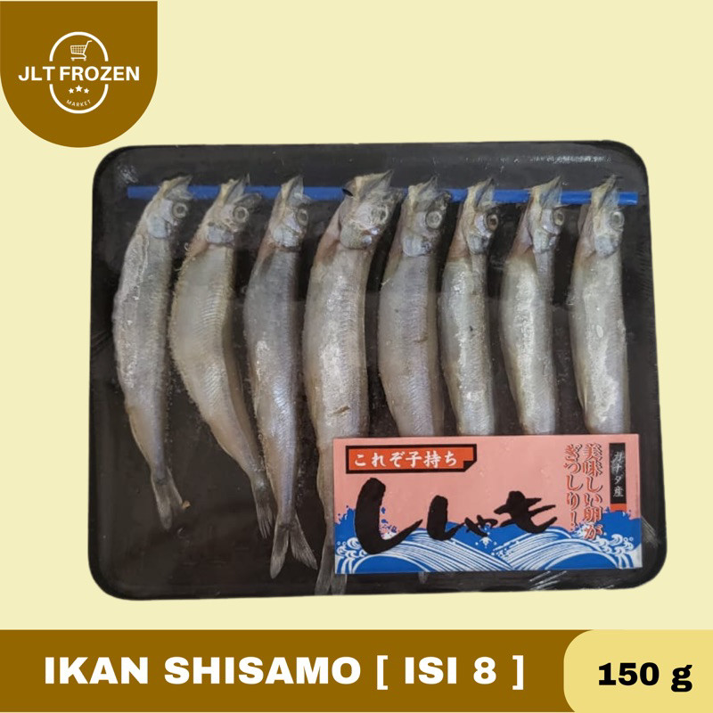 

Ikan Shisamo Fish Sisamo / Ikan Telur Shisamo / Ikan Capelin Telur Ikan - 150g 8 pcs