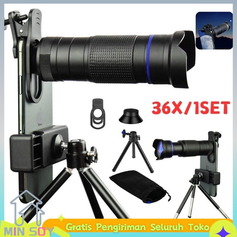 Toop Maakmurr CODApexel Lensa 36X Zoom Lens Kamera Tele Zoom HP 3in1 Zoom Macro Fisheye Wide Angel