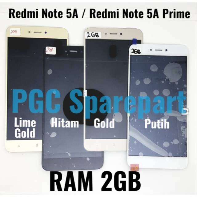 Original OEM LCD Touchscreen Fullset Redmi Note 5A RAM 2GB / Note 5A Prime RAM 2 GB -1 lubang sensor