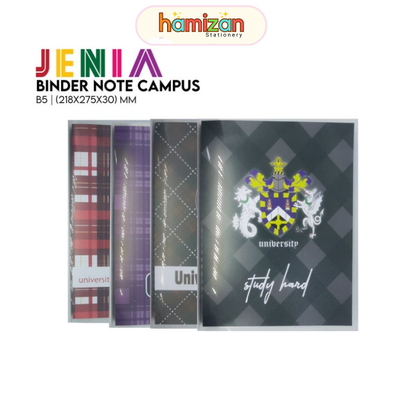 

Map Binder Jenia / Binder Note B5 Motif Campus / Organizer Folder Kampus Jenia Murah Berkualitas