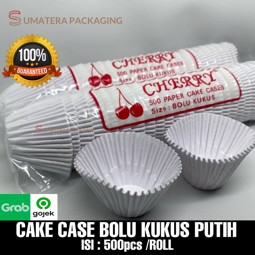 PAPER CAKE CASES BOLU KUKUS  ISI 500pcs PUTIH POLOS BOLU KUKUS KERTAS MEDAN