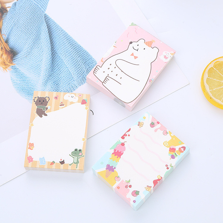 

Ellen Brook 1 PCS Cute Kawaii Cartoon Animals Sticky Notes Memo Pad Bookmarker Stationery Office School Supply Planner Sticker