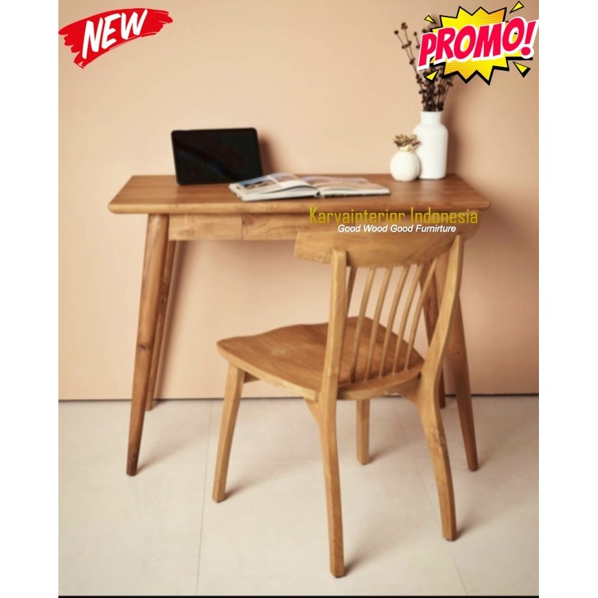 Kursi Meja Kerja Jati  Set Kursi Meja Kursi Meja