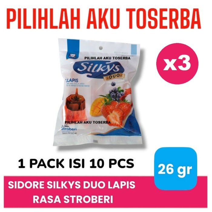 

Jelly SILKYS duo lapis STRAWBERRY isi 10 pcs - ( HARGA PER 3 BUNGKUS )