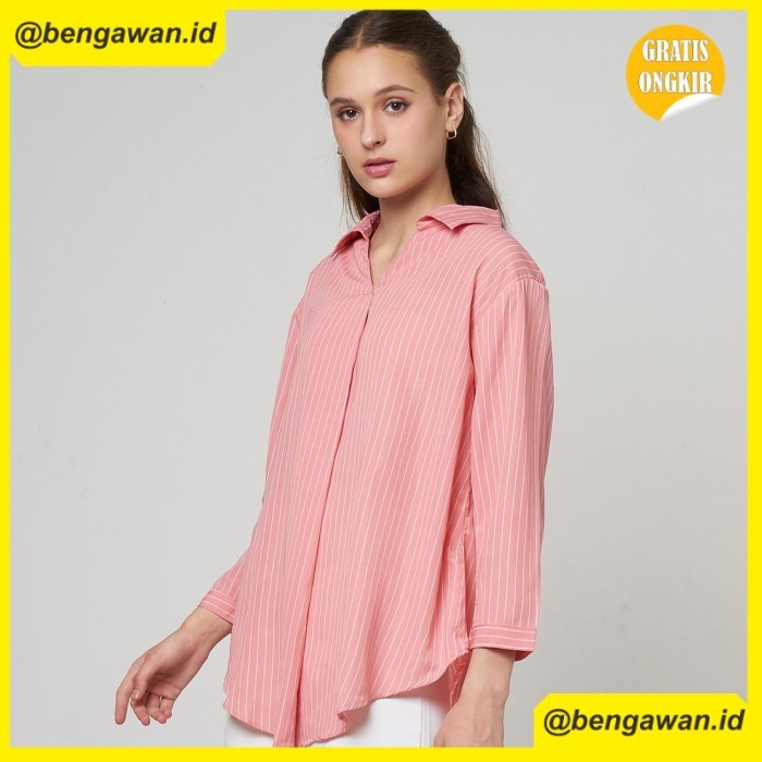 (MONE) Monellina 601358 Blouse Oversize Wanita Lengan Panjang - Salem, XL