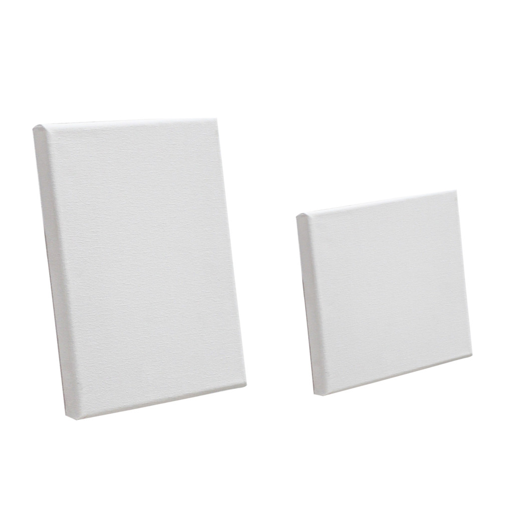 

15*15cm/20*30CM Stretched Canvas White Cotton Artist Canvas Boards for Painting Acrylic Pouring Oil Paint Dry Wet Art Media 1Pc