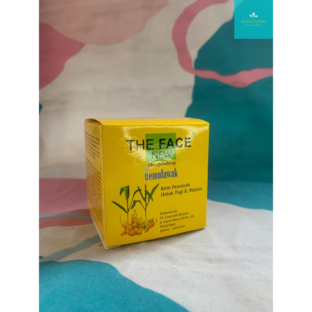 The Face Temulawak Day & Night Cream 50gr BPOM/Cream Perawatan Wajah/Paket Temulawak  Perawatan Waja