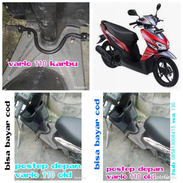 Footstep Motor VARIO 125 OLD VARIO 110 OLD SPACY SPIN Pijakan Kaki PNP - VARIO 110 OLD