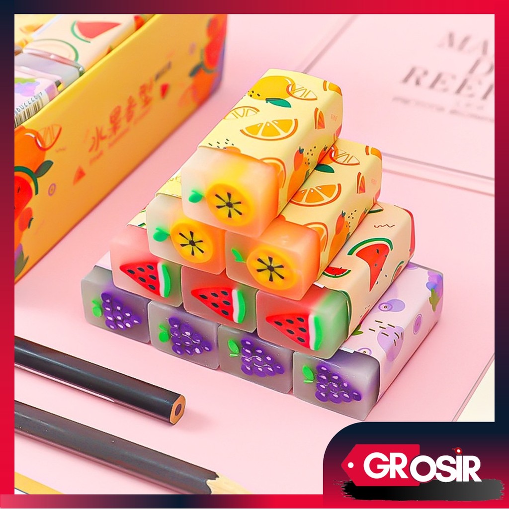 

Grosir - S5672 Penghapus Fruit Lucu / Penghapus Pensil Motif Buah Fruits Eraser / Fruits Eraser / Penghapus Motif Buah Murah