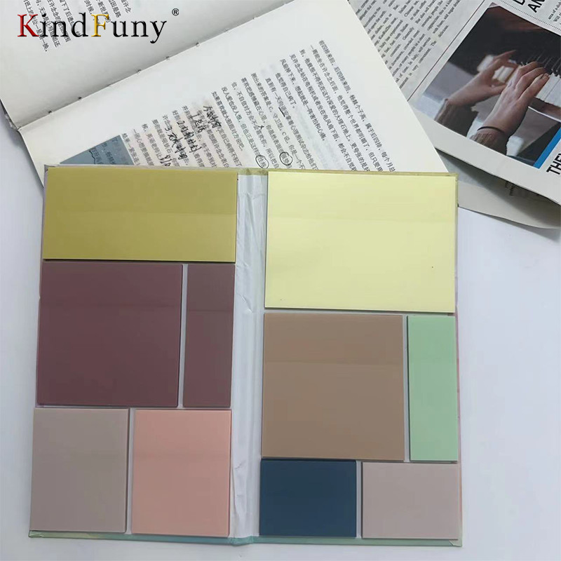 

KindFuny 500sheets Sticke Notes Transparent Bookmarkers Tabs Flags Stationery Tabs Memo Pad School posted it Office Supplies