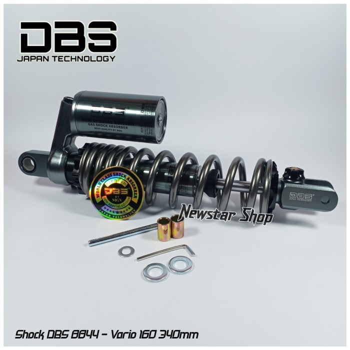 shock tabung DBS 8844 premium vario 160 340mm shockbreaker Vario 160 - Titan/Titan, 340mm