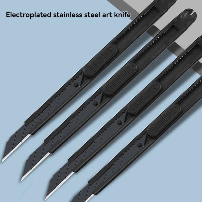 

9mm Snap Off Utility Knife Sticker Cutters Box Cutter Portable Paper Cutter Express Unpacking Stationery Diy Craft Tool Knife