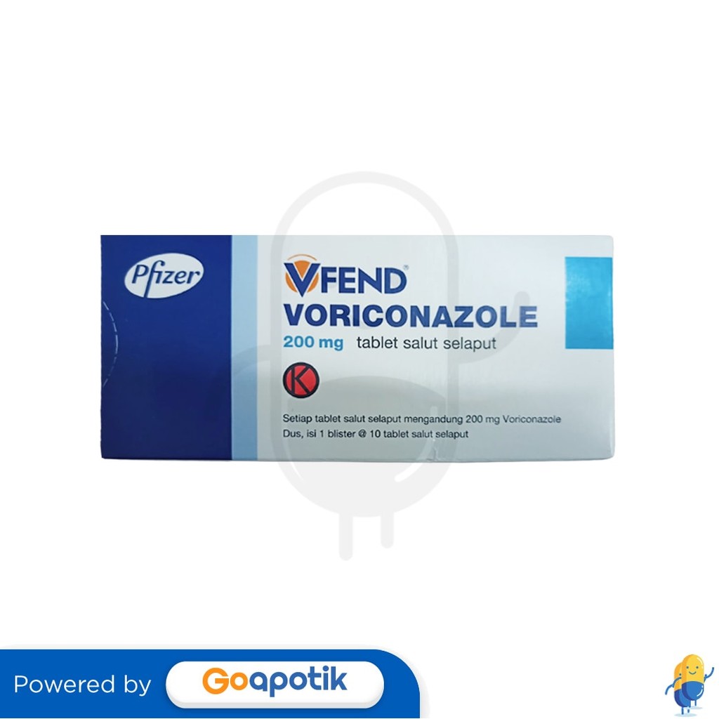 Vfend 200 Mg Box 10 Tablet