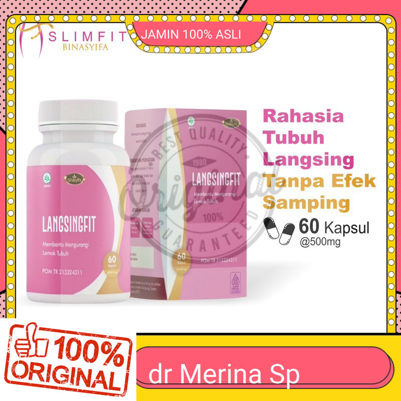 100% ASLI Obat Diet Herbal Ampuh - Pelangsing Badan - Peluntur Lemak Dan Pengecil Perut Buncit Langs