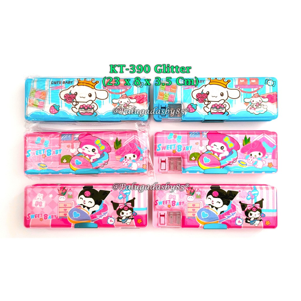 

(1 Biji) Kotak Pensil Magnet Glitter San Rio 23 x 8 x 3.5 Cm / Kotak Pensil SPSIMP KT-390 Sanr io