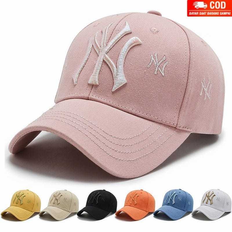 NextSetW - 108 Unisex - Topi Caps Baseball NY MLB New York YANKESS Import White Bisa Bayar Ditempat 
