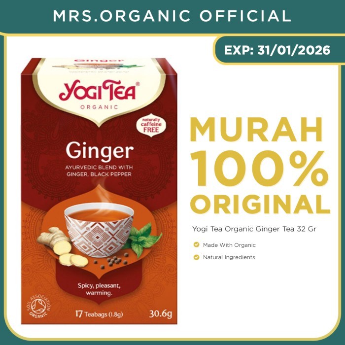 

Yogi Tea Organic Ginger Tea 32 Gr