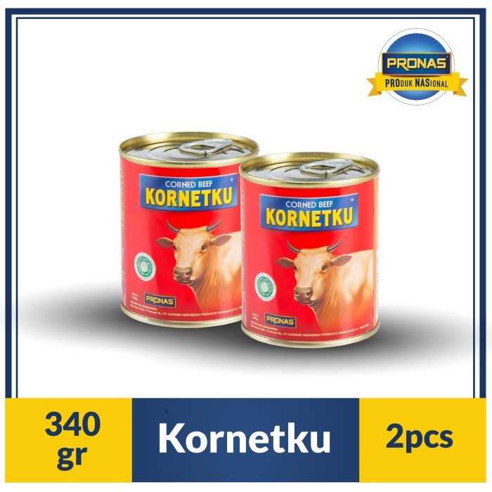 

KORNET KU Sapi 340 g (kemasan kaleng EOE) bundling 2 pcs