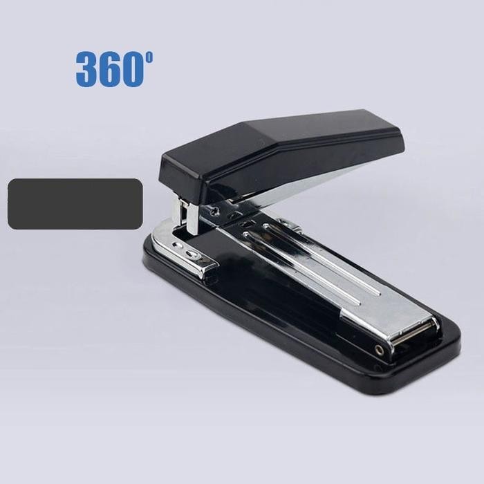 

Aksesories Terlaris~ Stapler yang dapat diputar/stapler jahitan pelana jahitan tengah/stapler buku pekerjaan rumah siswa - Hitam