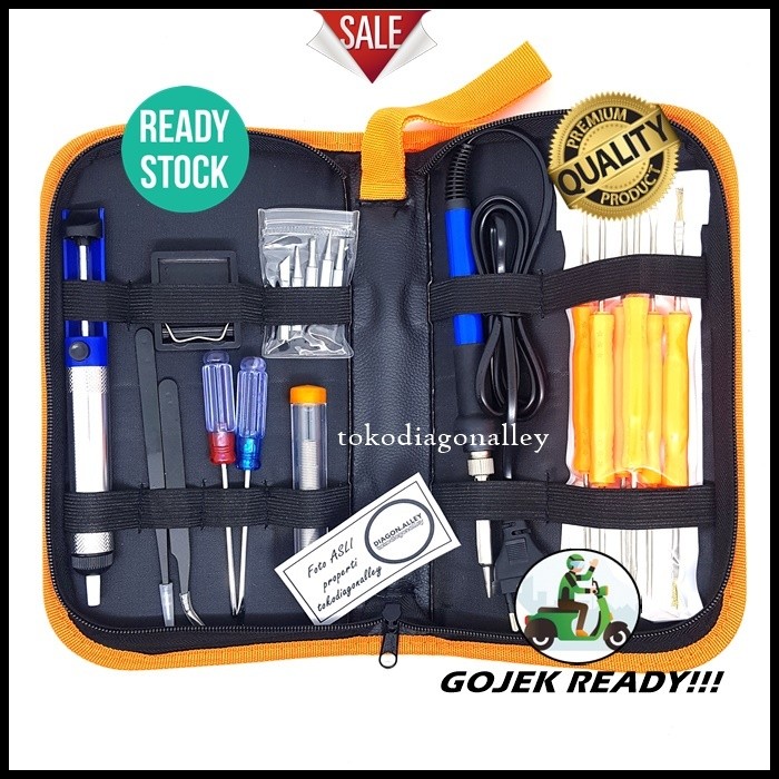 Solder 60 Watt Solder Set Lengkap Solder Kit 7 in 1 Solder Listrik Paket Solder Paket Lengkap