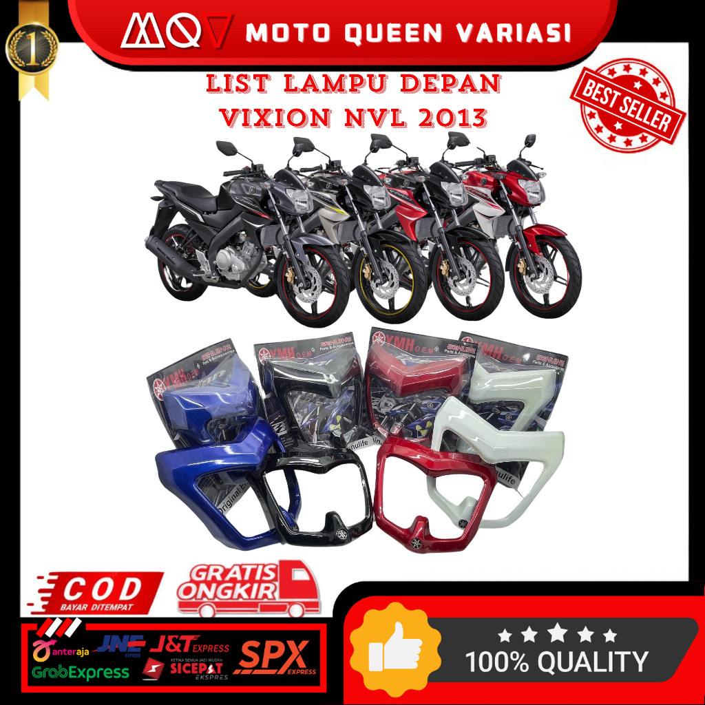 PROMO LIST LAMPU DEPAN VIXION 2013 NVL COVER LAMPU DEPAN VIXION 2013 NVL RING LAMPU VIXION 2013 NVL 