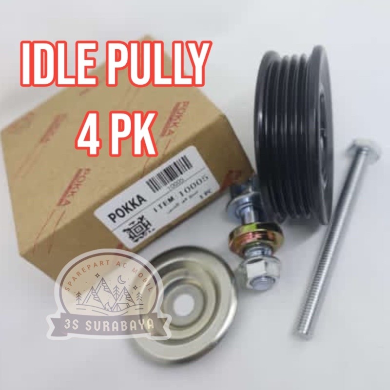 Idle Pully 4PK Ac Mobil 10005 Pully Setelan Fanbelt Mobil
