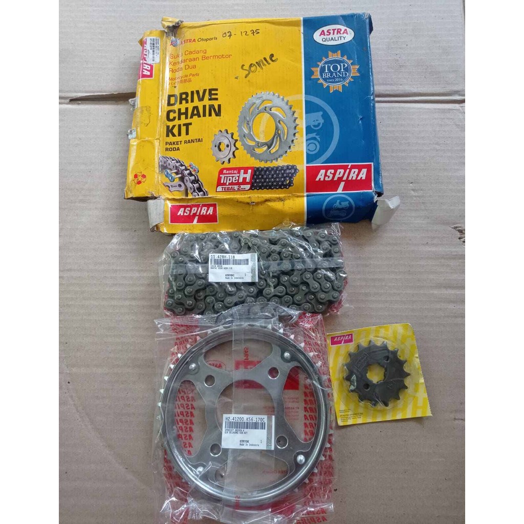 Gear Set Rantai Honda Sonic 150R Aspira