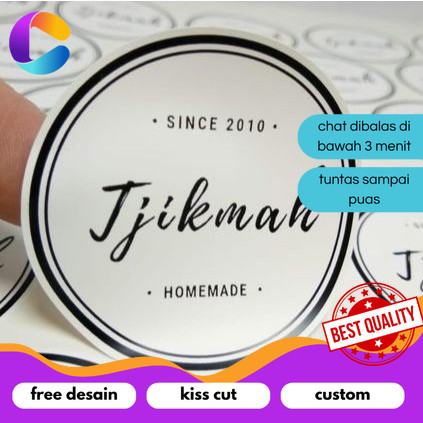

Cetak INC Print & Cut Sticker A3+ Cetak Kiss Cut Stiker Label Vinyl Doff/Glosy Tahan Air