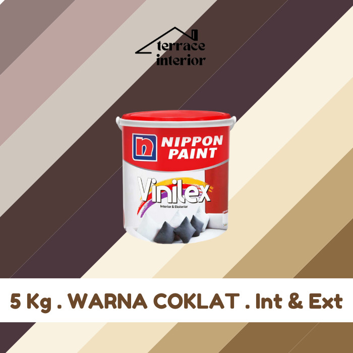 Cat Tembok Vinilex 5000 Interior & Exterior Coklat 5 Kg