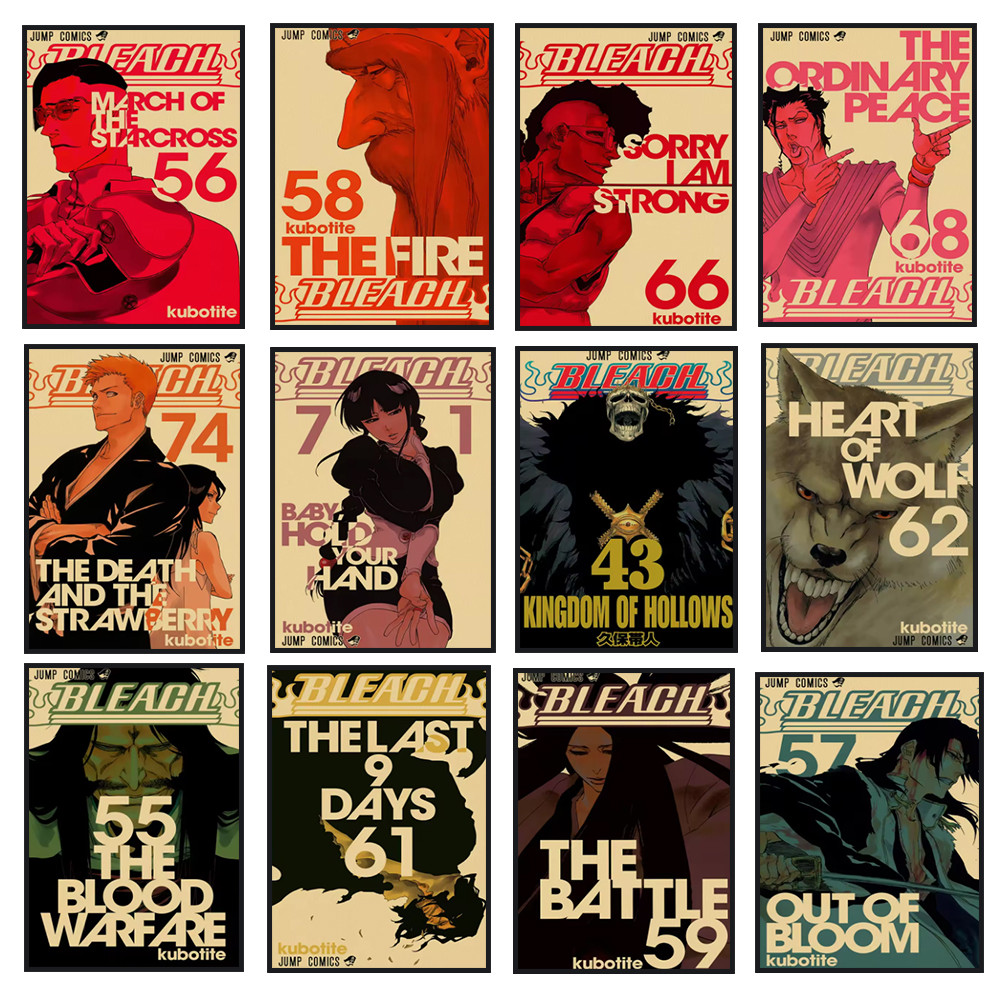 

Anime BLEACH Art Poster BLEACH Manga Character Cover Canvas Art Printing Used for Room Living Room Wall Decoration, Frameless