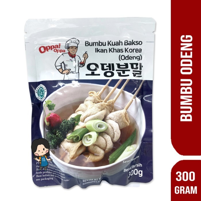 

[Promo]New Bumbu Kuah Soup Oden Odeng Eomuk Korean Fish Cake OPPA Halal 300gr