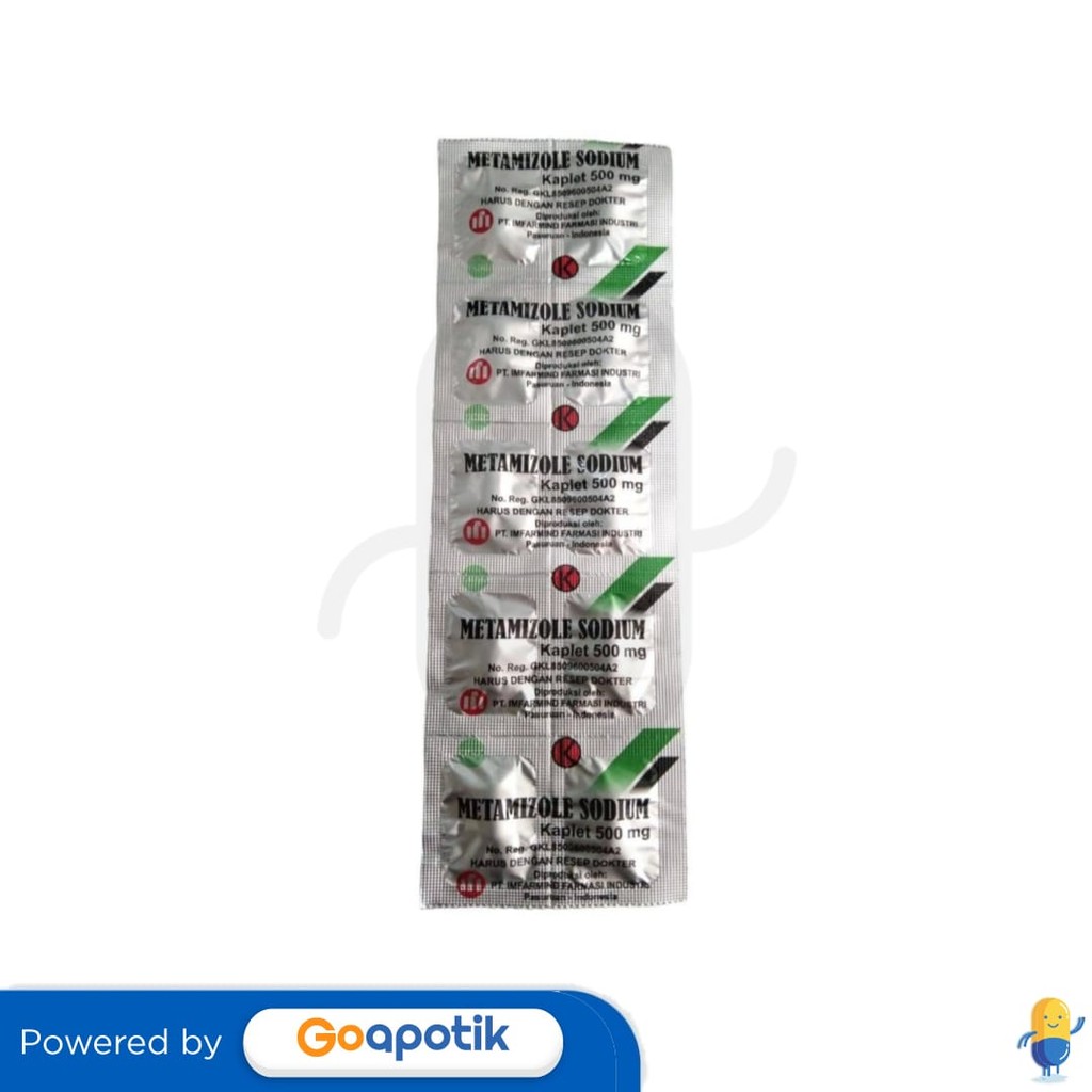Metamizole Sodium Imfarmind 500 Mg Strip 10 Tablet