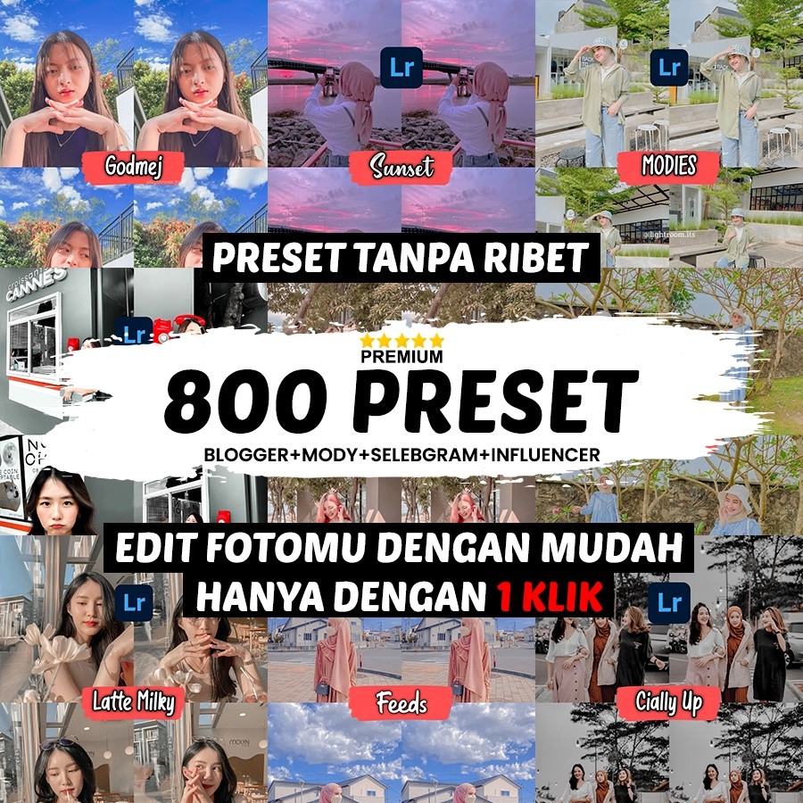 800 PAKET LENGKAP PRESET LIGHTROOM DESKTOP PREMIUM TERMURAH - RATUSAN PRESET LIGHTROOM DESKTOP - PAK