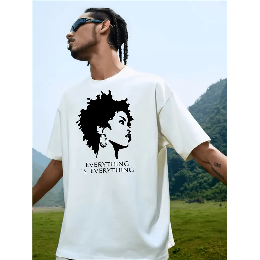 Kaos Pria  Bahan 100% Katun  Sablon Everything is Everything  Nyaman Dipakai  Cocok Untuk  Kegiatan 