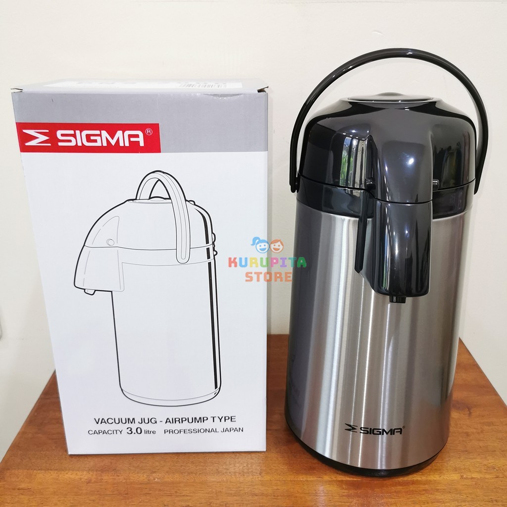 NUBUSHOP Termos Pompa Air Panas Sigma 3 L Panas Tahan Lebih Lama