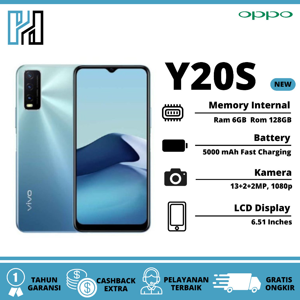 Vivo Y20S Ram 6GB Garansi 1 Tahun