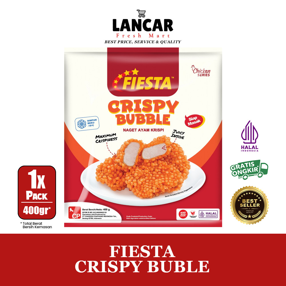 

FIESTA CRISPY BUBBLE NUGGET 400GR