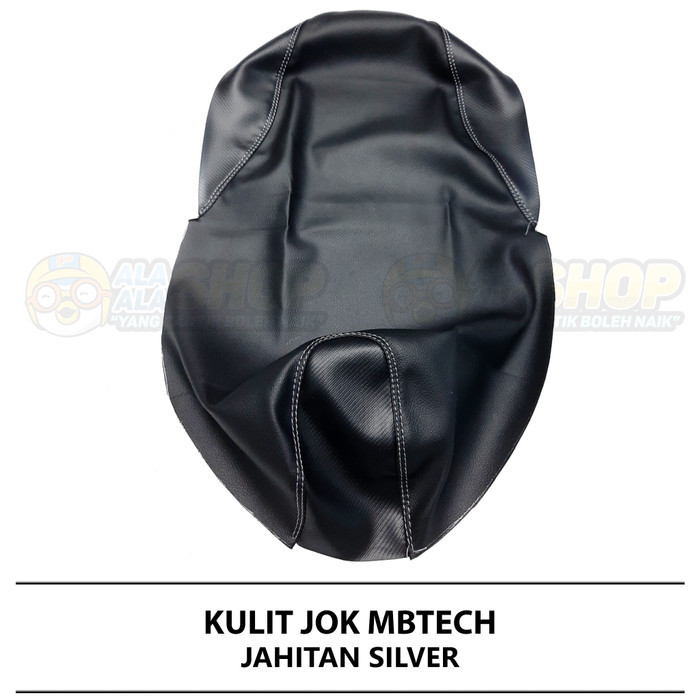 Sarung / Kulit Jok Motor MBTech Original MB Tech Riders - JAHITAN SILVER, BEAT KARBU/FI
