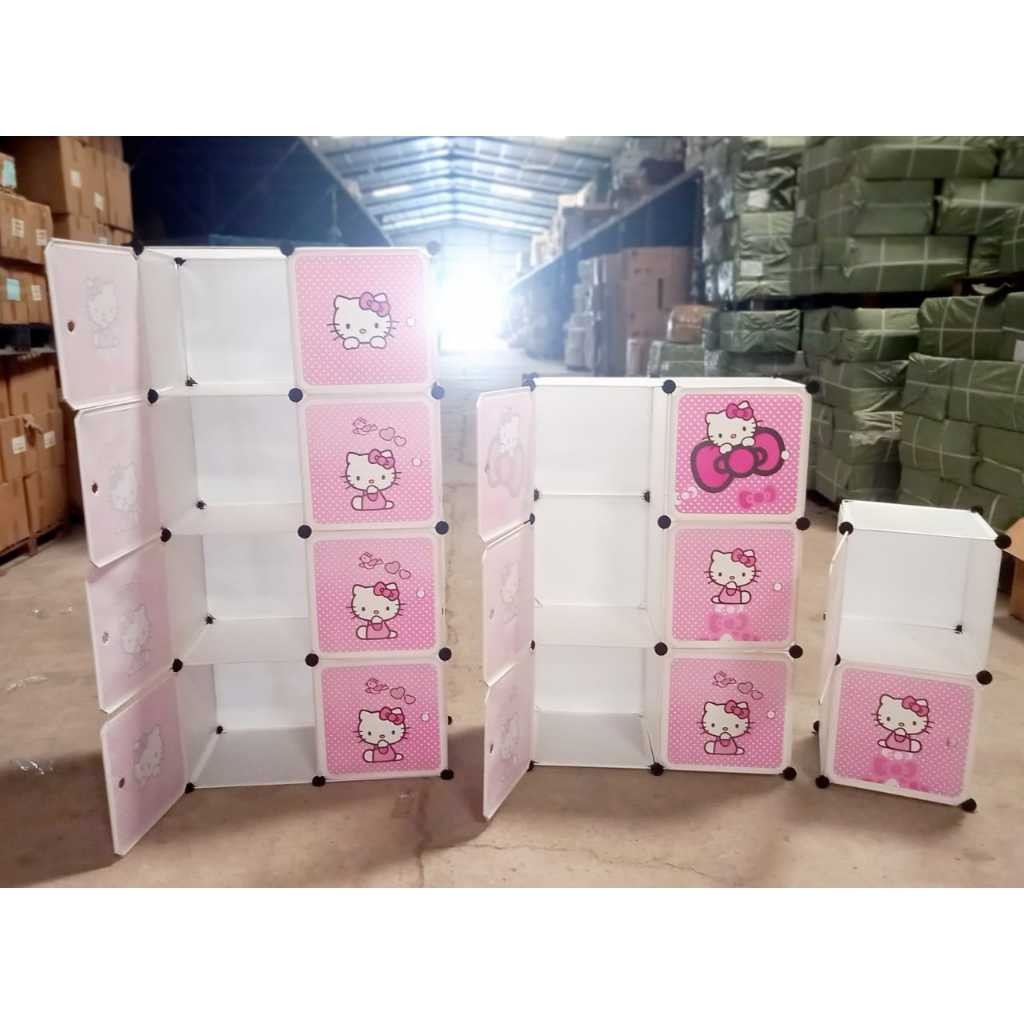 Lemari Pakaian Amore / Lemari Pakaian Bongkar Pasang / Lemari Baju Plastik Aesthetic / Lemari Pakaia