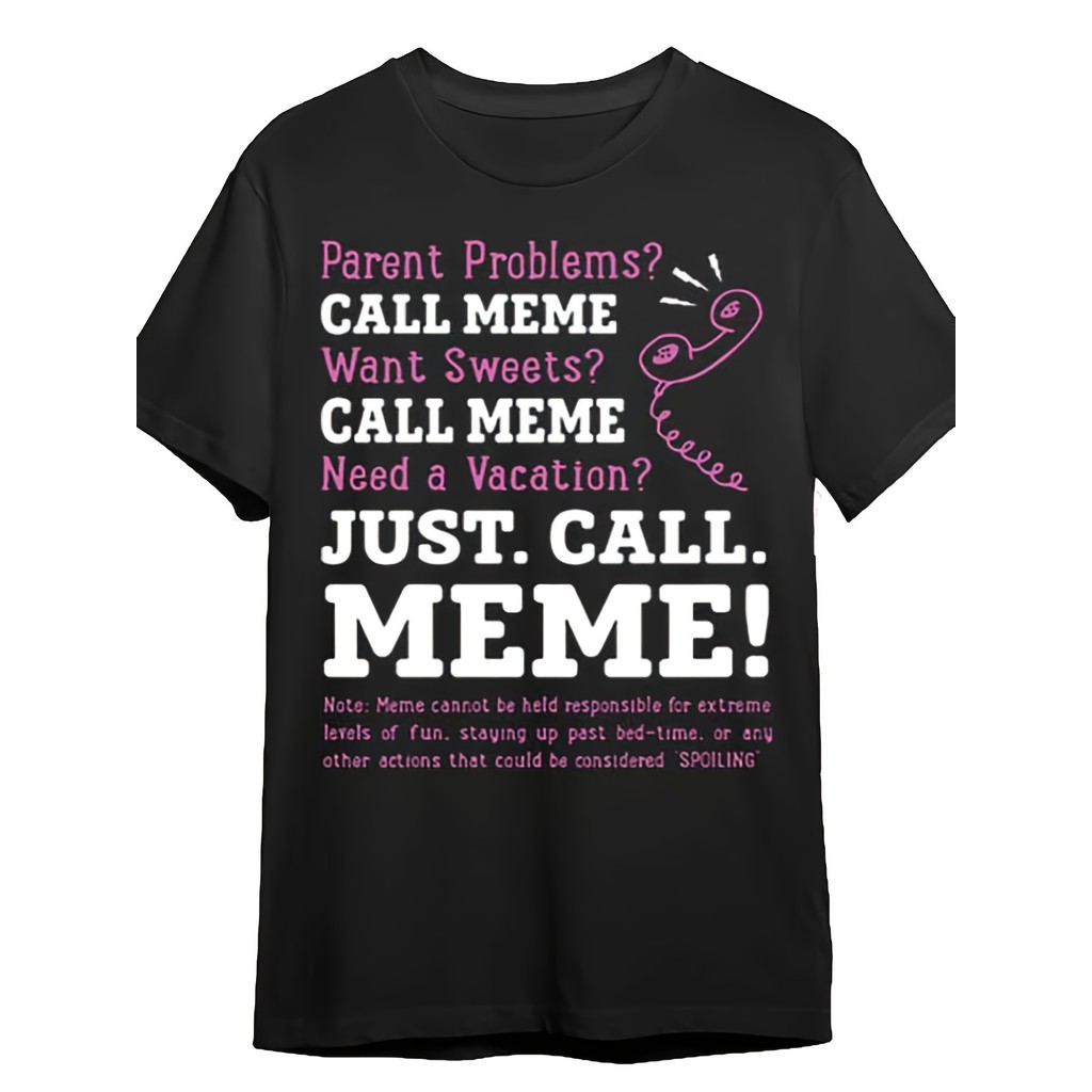 Kaos Pria Lengan Pendek Gambar Lucu Just Call Meme L12II5 251964, Ukuran Jumbo Tersedia