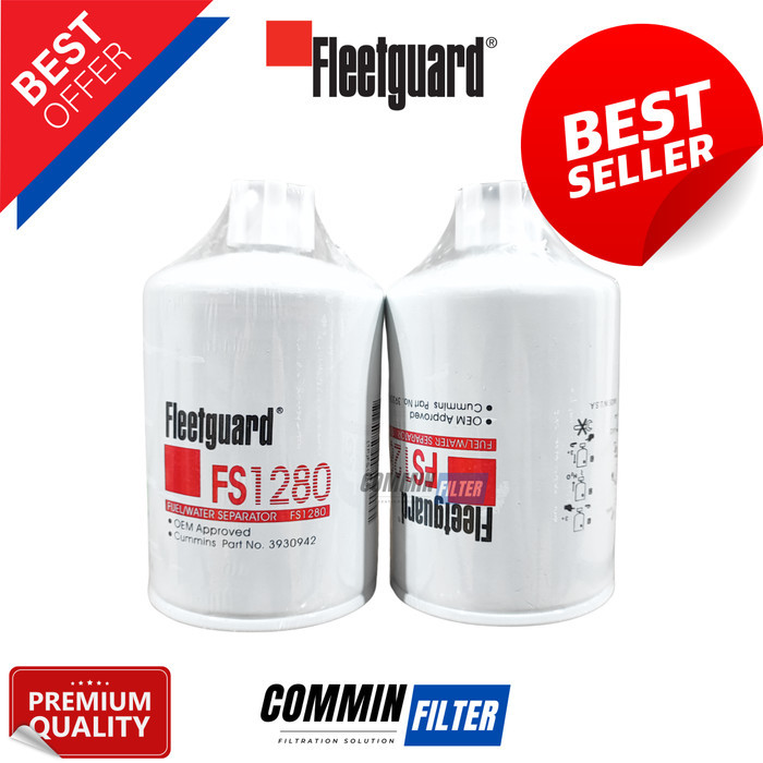 FS-1280 FILTER FLEETGUARD FUEL WATER SEPARATOR FS 1280 FS1280