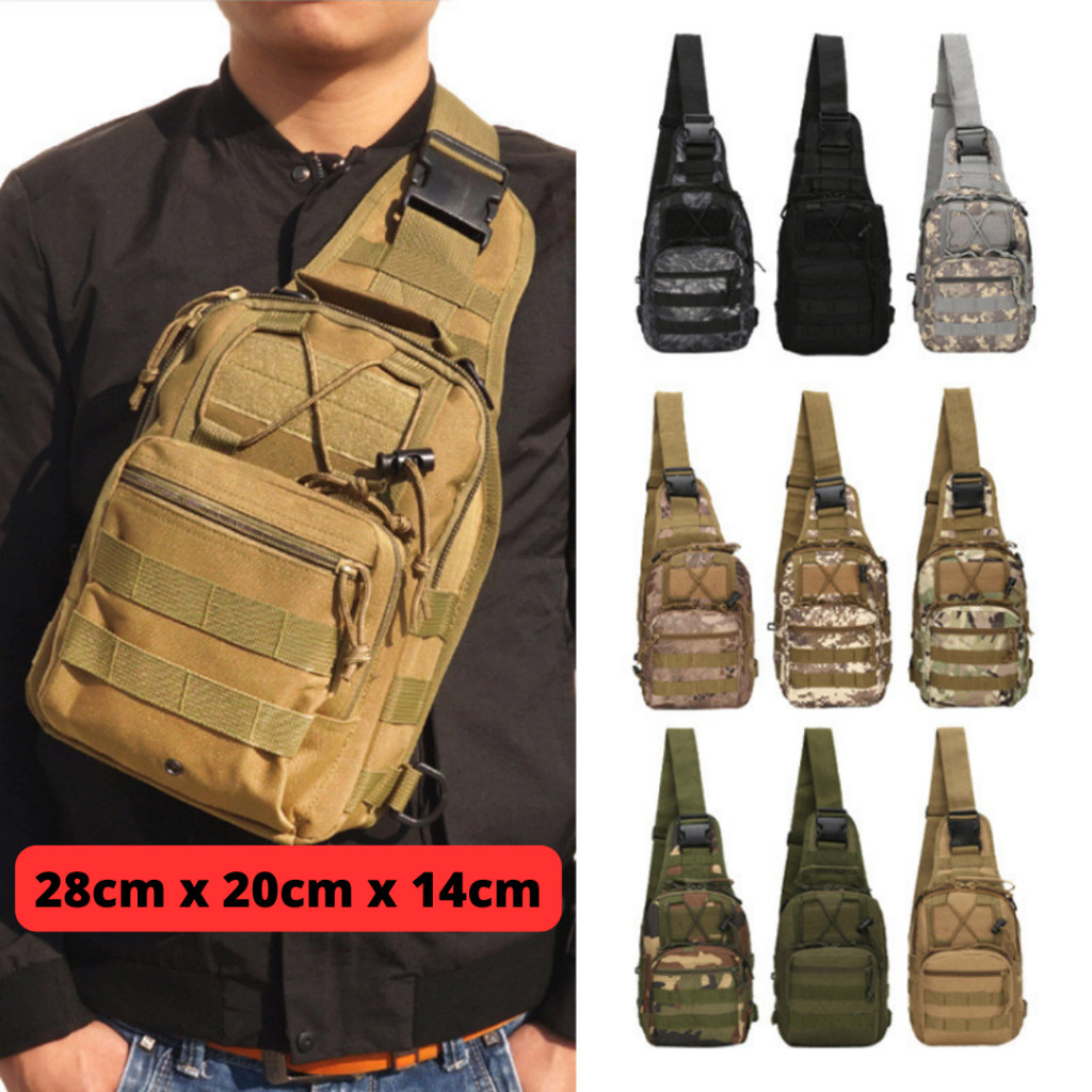 OBRAL/ Tas Selempang Pria Army Import / Tas Selempang Import / Tas Pria Selempang Dada / Sling Backp