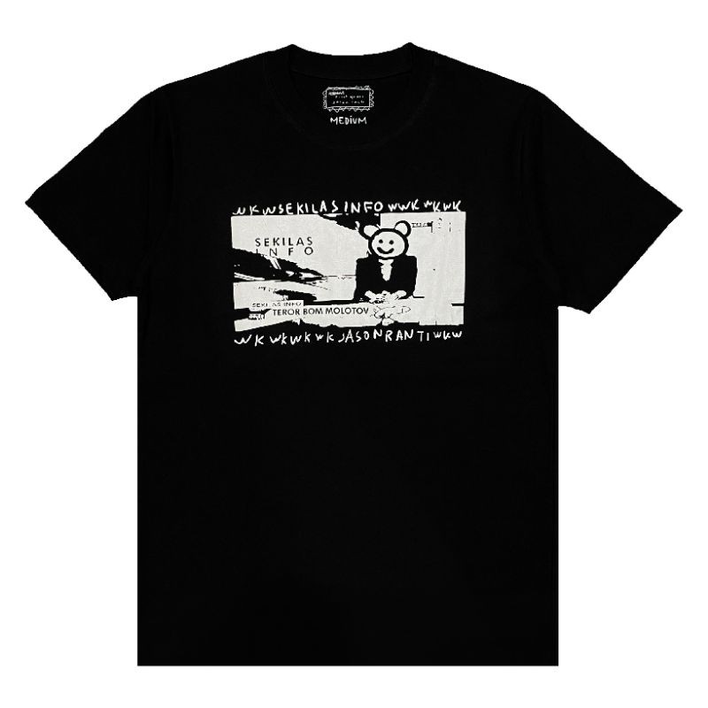 （COD) Tshirt JASON RANTI - SEKILAS INFO | Jason Ranti Official Merchandise