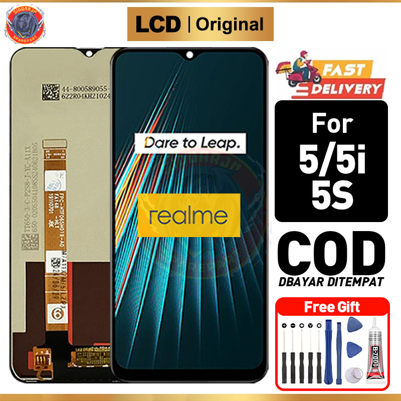 LCD Realme 5 Realme 5i Realme 5S Original 100% LCD Touchscreen asli Fullset Ori Compatible For Glass