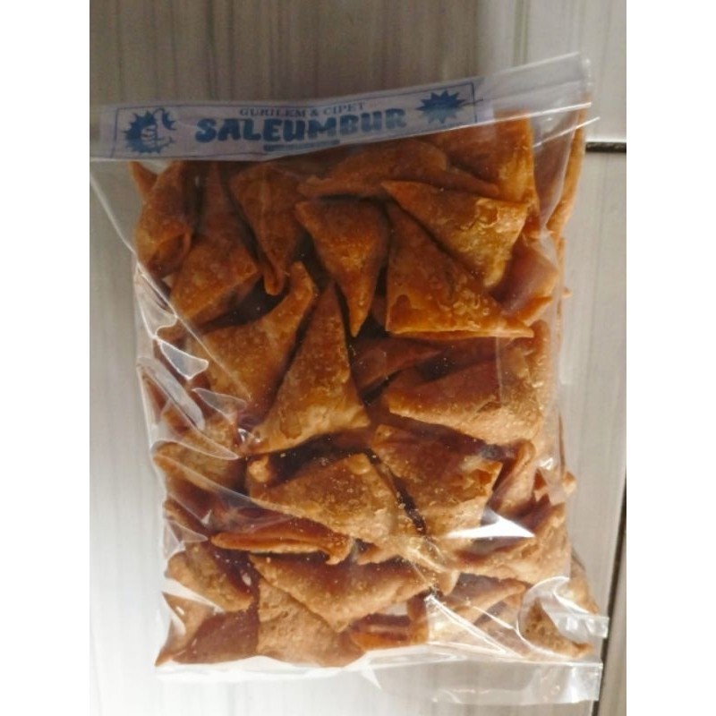 

Cipet Kecil isi 60 pcs pangsit segitiga toping tambahan seblak baso aci boci